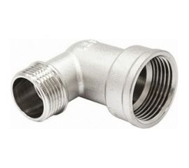 Угольник STI латунный Ду25х20 (1""x 3/4"") Ру16 ВР/НР переходной, никелированный D270-05017 