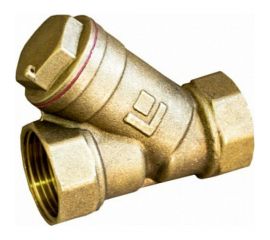 Сетчатый фильтр STI латунный Y-образныйДу25 Ру20 муфтовый уплотнение паронит D260-00675 