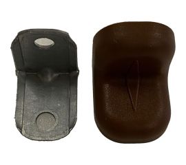 Крепежный стальной уголок Локри 20x20 мм, темная вишня, 4 шт. 10/100 