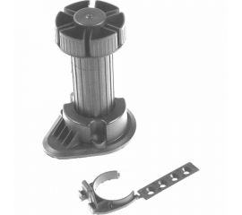 Мебельная опора с клипсой Левша рег., 100 мм, 4 шт., черн. Левша У8-8629 