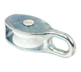 Одинарный блок для троса Fixbox 30 мм белый цинк 1 шт 251620 