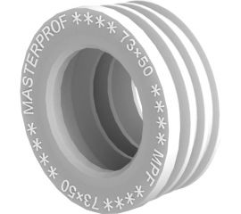 Сантехническая манжета для канализации MPF 73x50, белая, уплотнительная, переходная ИС.131689 