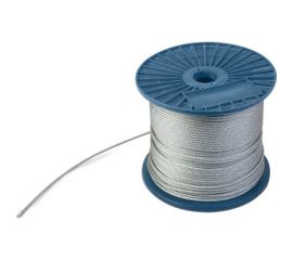 Стальной оцинкованный трос Netlink DIN 3055 3 мм, 200 м 00000000056 