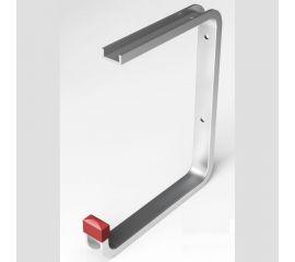 Настенный крюк ЛУКА алюминиевый, вынос 175 мм высота 210 мм, до 15 кг, анодированный УТ000025390 