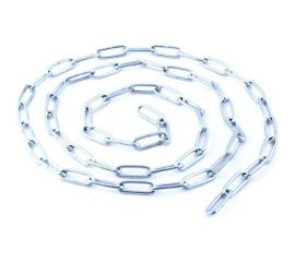 Цепь Fixbox DIN 763, дл. звено, 3 мм, белый цинк, 2 м 204530 