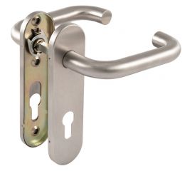 Ручка на планке для противопожарных дверей НОРА-М ПП-02-72 мм, нержавеющая сталь 18498 