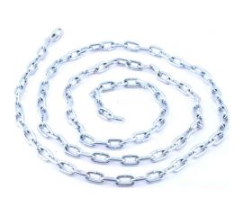 Цепь Fixbox DIN 766, кор. звено, 2 мм, белый цинк, 2.5 м 204550 