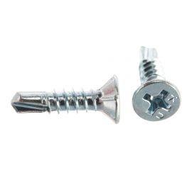 Оконный саморез Метизный двор 3,9x16 сверло, белый, 1000 шт. 4690441017536 