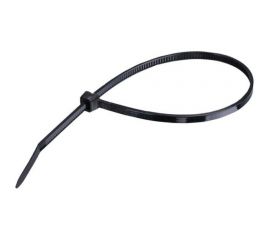 Нейлоновая стяжка SUPRLAN 2,5x100 мм, черная, UV, 100 шт. 06-1009 