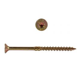 Потайные саморезы по дереву КРЕП-КОМП Torx 5.0х80 мм, 200 шт. желтые сдт580 