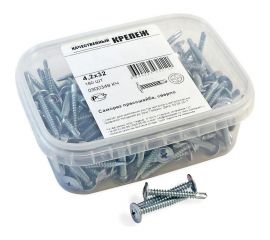 Прессшайба Качественный КРЕПЕЖ 4.2х32 мм, сверло, 180 шт 0300349 КЧ 