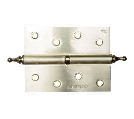 Дверная разъемная петля Зубр Эксперт 1 подшипник цвет матовая латунь SB правая с крепежом 100x75x2.5 мм 2 шт. 37605-100-3R 