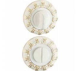 Санузловая накладка Вантаж (белый; золото) BK10WG 