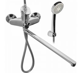 Смеситель для ванной WISENT с изливом 40 см и душем 2201 