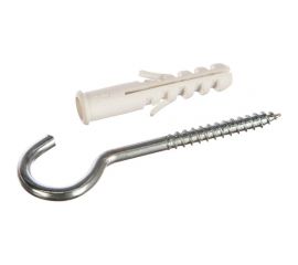 Распорный дюбель Зубр МАСТЕР тип ЕВРО с шурупом-полукольцом, 10х50 / 6х90 мм, 4 шт 30686-10-50 