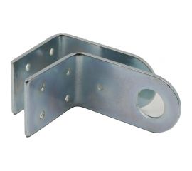 Угловая проушина Левша 80х40х55 мм, 2 шт., цинк У4-9784.Ц 