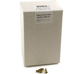 Шуруп, жёлтый цинк Крепежная техника 3,0х25 1000шт 431308 БК 