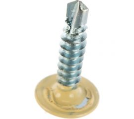 Прессшайба Качественный КРЕПЕЖ 4.2х19 мм, слоновая кость RAL 1014, сверло, 250 шт 0301117 КЧ 