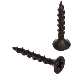 Саморез Качественный крепеж 3,5х25 потай, крупная резьба, оксид 720 шт 500359 КЧ 