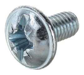 Винт ZAMETAL М6х12 с полусфер. гол. и прессш., DIN 967, оц., 500 шт ZA514295 