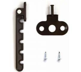 Ограничитель на окно Агат металл, 5 позиций, с саморезами с буром, коричневый 5115.05 