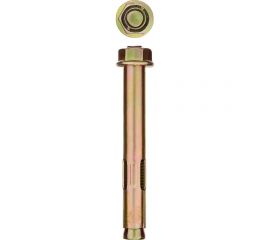 Анкерный болт с гайкой Зубр 10 x 97 мм, 40 шт, желтопассивированный, Профессионал 302342-10-097 