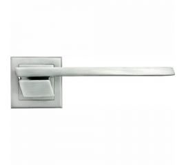 Дверная ручка MORELLI ""GVI"" MH-29 SC/CP-S, на квадратной накладке, цвет - матовый хром/ хром 9010142 