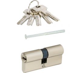 Цилиндровый механизм VETTORE ZN M80 Z NI 40x40, 5 ключей, никель 20078 