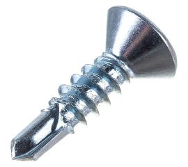 Саморез ZAMETAL 4,8x19 со сверлом и потайной головкой, DIN 7504Р, оц., уп. 500 шт. ZA082327 