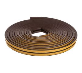 Самоклеящийся уплотнитель Sila D-профиль, 10 м, коричневый В10 SILADВ10 