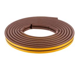 Самоклеящийся уплотнитель Sila D-профиль, 6 м, коричневый В6 SILADВ6 