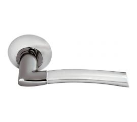 Дверная ручка MORELLI ""Пиза"", цвет-бел. никель/черн. никель 9010557 