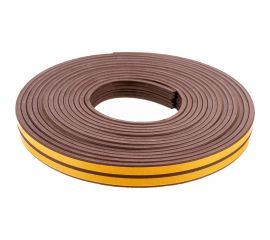 Самоклеящийся уплотнитель Sila Е-профиль, 12 м, коричневый В12 SILAEВ12 