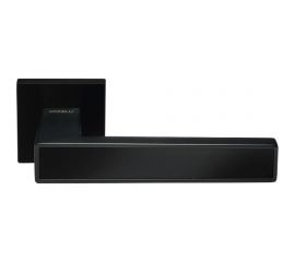 Дверная ручка MORELLI MH-48-S6 BL на квадратной розетке 6 мм, цвет черный 9012522 