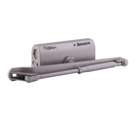 Дверной доводчик ISPARUS 440 морозостойкий, для дверей от 80 до 140 кг, серый 17204 
