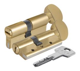 Цилиндровый механизм с вертушкой KALE KILIT 164 DBM-E/70 (30+10+30) мм, латунь, 5 кл. 26553 