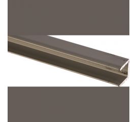 Швеллер GAH ALBERTS алюминиевый, серебро 10,9x10x1,5х2000мм, 30173 