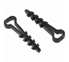 Дюбель-хомут для плоского кабеля EKF 6х12 мм черный 10 шт. plc-cd-6x12b-r 