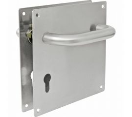 Дверная ручка под цилиндровый механизм Amig нержавеющая сталь 11-180х180 