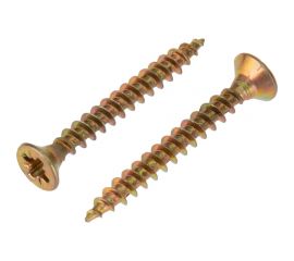 Универсальный саморез KRANZ 3,5x30, желтый цинк, 200 шт. KR-01-3311-004 