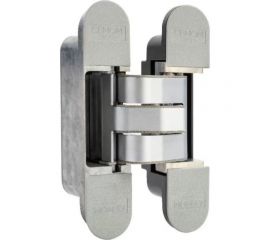 Дверная скрытая петля Cemom Moatti универсальная, 3D, 120x27 мм, 60 кг, хром матовый CEM0027.01/MP 