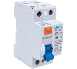 Устройство защитного отключения CHINT NL1-63 6kA 2P 40A 30mA тип AC 200213 