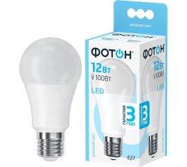 Светодиодная лампа ФОТОН LED A60 12W E27 4000K 22827 