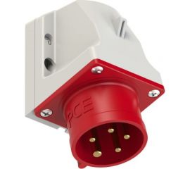 Настенная вилка PCE 16А 400V 3P+N+E IP44 515-6 