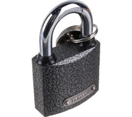 Навесной замок Bohrer ПД-50 дужка сталь 9 мм, 3 ключа корпус чугун 71010501 