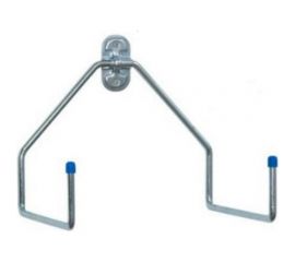 Двойной L-образный крюк ALDEGHI LUIGI SPA 200х200х80х9 мм, оцинкованный 4070AZ200 