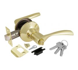 Ручка защелка AJAX 6010 PB-E кл./фик. золото 39515 