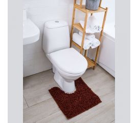 Коврик с вырезом AquaDomer ""Макароны"", 50х50 Light Сoffee шоколад L.Сoffee5050 