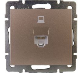 Компьютерная розетка Lezard RAIN цветная бронза, матовый 703-3188-139 