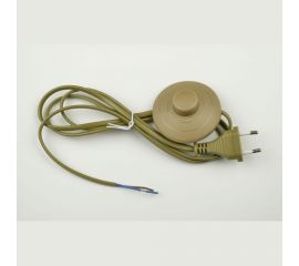 Сетевой шнур с вилкой и выключателем Uniel 02A-170 BROWN UCX-C20 UL-00004436 
